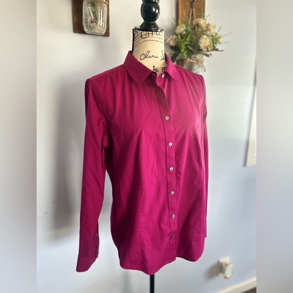 Talbots button down blouse office career professional - Picture 2 of 10